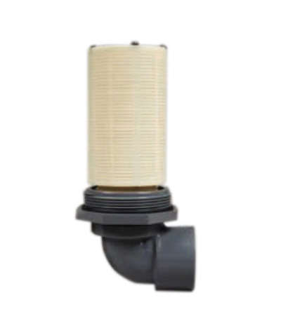 4" solvent bottom hub and basket filter